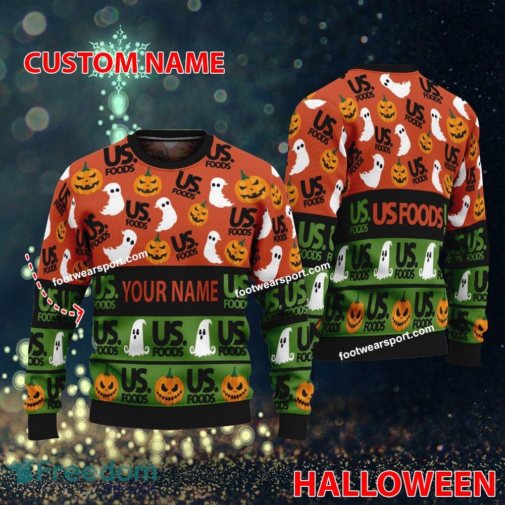 US FOODS Personalized Halloween Knitted Christmas Sweater For Fans image US FOODS Personalized Halloween Knitted Christmas Sweater For Fans - US FOODS Personalized Halloween Knitted Christmas Sweater For Fans