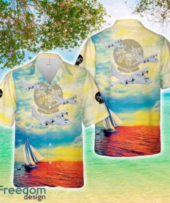 US Navy Lockheed Martin C-130F, VX-30 Bloodhounds Aloha 3D Hawaiian Shirt