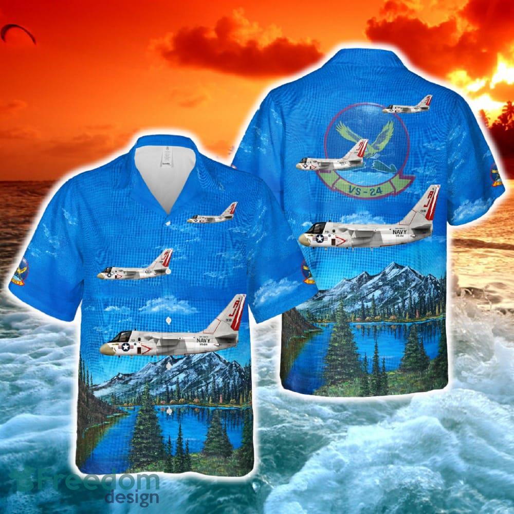 US Navy Lockheed S 3A Viking VS 24 Scouts, AJ701 160138. CVW 8, USS Nimitz CVN 68 1978 Hawaiian Shirt image US Navy Lockheed S-3A Viking VS-24 Scouts, AJ701 160138. CVW-8, USS Nimitz CVN-68 - 1978 Hawaiian Shirt - US Navy Lockheed S-3A Viking VS-24 Scouts, AJ701 160138. CVW-8, USS Nimitz CVN-68 - 1978 Hawaiian Shirt-1