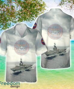 US Navy USS Coral Sea (CV-43) Aloha 3D Hawaiian Shirt