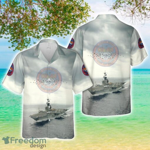 US Navy USS Coral Sea (CV-43) Aloha 3D Hawaiian Shirt Product Photo 1