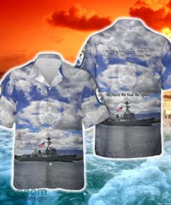 US Navy USS Halsey (DDG-97) Hawaiian Shirt