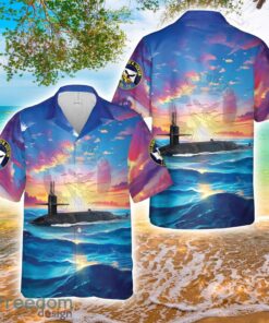 US Navy USS Henry M. Jackson (SSBN-730) Aloha 3D Hawaiian Shirt