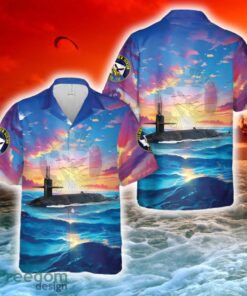 US Navy USS Henry M. Jackson (SSBN-730) Hawaiian Shirt