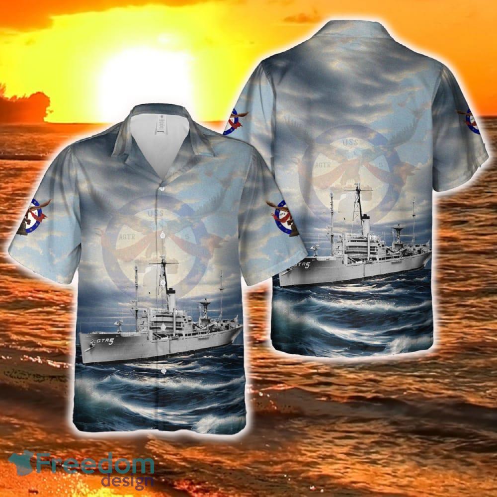 US Navy USS Liberty (AGTR 5) Hawaiian Shirt image US Navy USS Liberty (AGTR-5) Hawaiian Shirt - US Navy USS Liberty (AGTR-5) Hawaiian Shirt-1