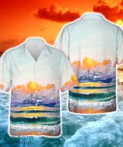 US Navy USS Robert Smalls (CG-62) Hawaiian Shirt