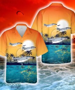 US Navy VF-96 Fighting Falcons (USS America) F-4J Hawaiian Shirt