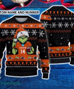UTSA Roadrunners 3D Ugly Christmas Sweater Grinch Funny Custom Number And Name