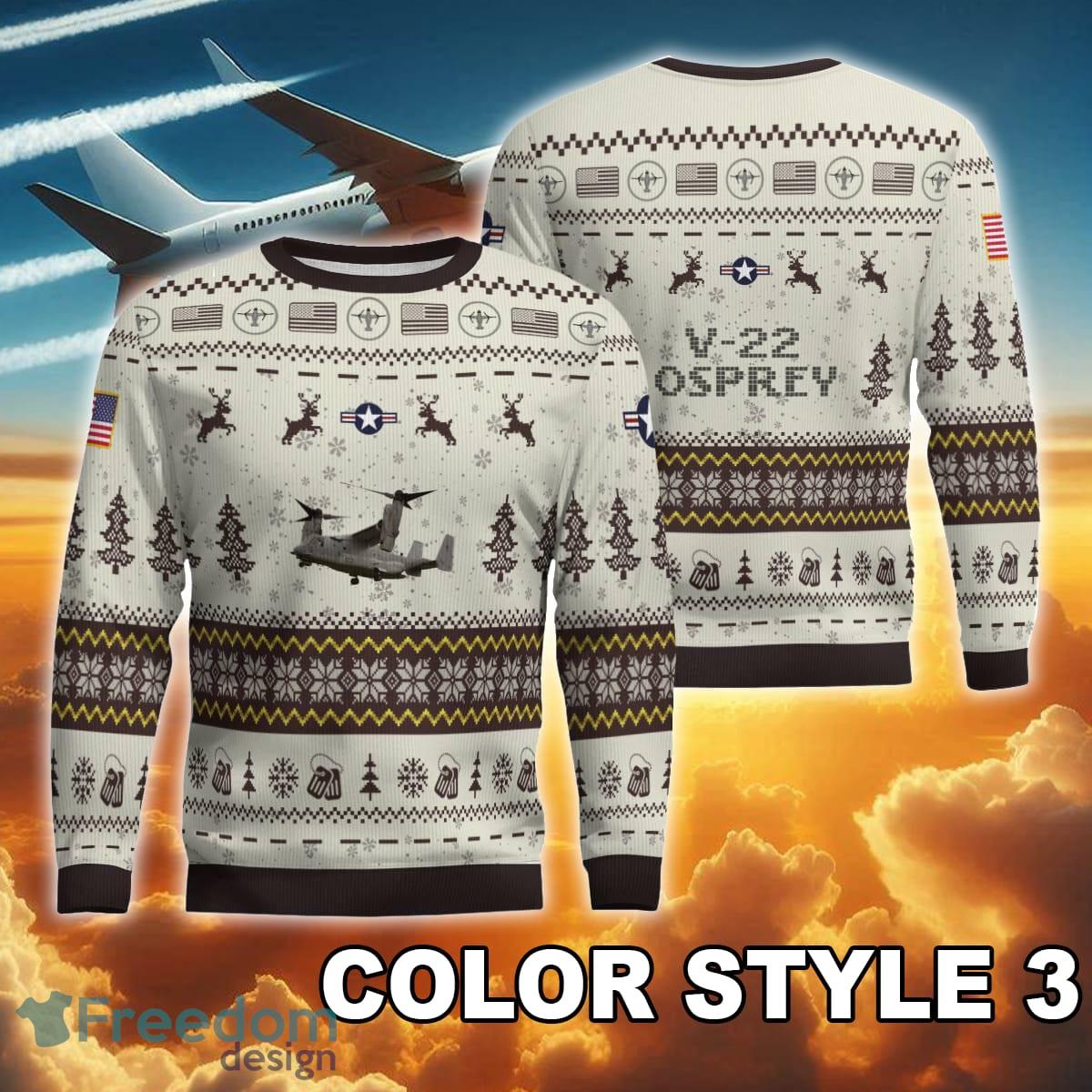 v-22-osprey-v22-new-pattern-aircraft-christmas-ugly-3d-sweater-for-veteran-2.jpg V-22 Osprey V22 New Pattern Aircraft Christmas Ugly 3D Sweater For Veteran - V-22 Osprey V22 Ugly Christmas Sweater AOP Photo 3