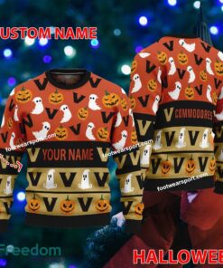Vanderbilt Commodores Personalized Halloween Ugly Xmas Sweater For Fans