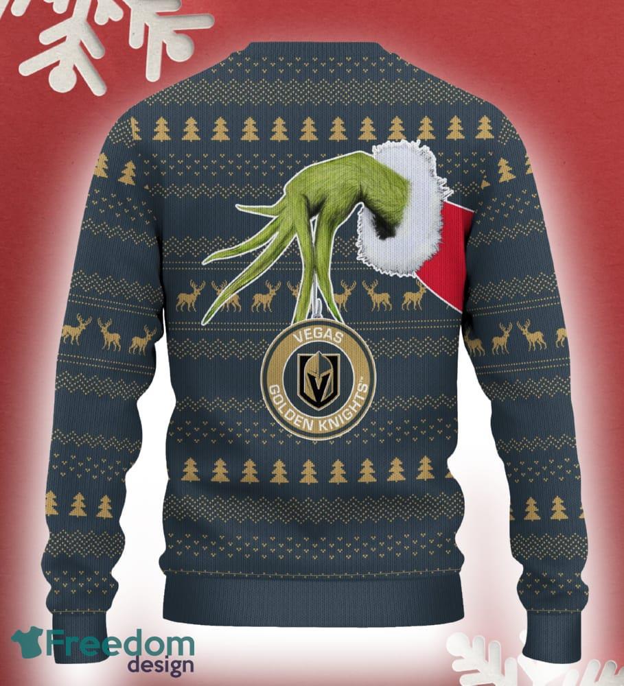 Vegas Golden Knights Grinch Driving Funny 3D Ugly Christmas Sweater For Men Women image Vegas Golden Knights Grinch Driving Funny 3D Ugly Christmas Sweater For Men Women - Vegas Golden Knights Christmas Sweater Grinch Driving Photo 3