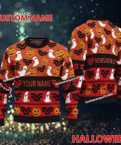 Versatile Tractor Custom Name Halloween Ugly Christmas Sweater AOP Gift For Men And Women