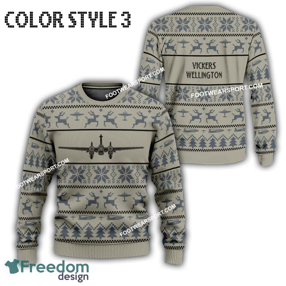 vickers-wellington-aircraft-knitted-christmas-sweater-gift-for-vetetan-2.jpg Vickers Wellington Aircraft Knitted Christmas Sweater Gift For Vetetan - Vickers Wellington Aircraft Best Front Ugly Christmas Sweater Photo 3