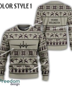 Vickers Wellington Aircraft Knitted Christmas Sweater Gift For Vetetan Vickers Wellington Aircraft Knitted Christmas Sweater Gift For Vetetan