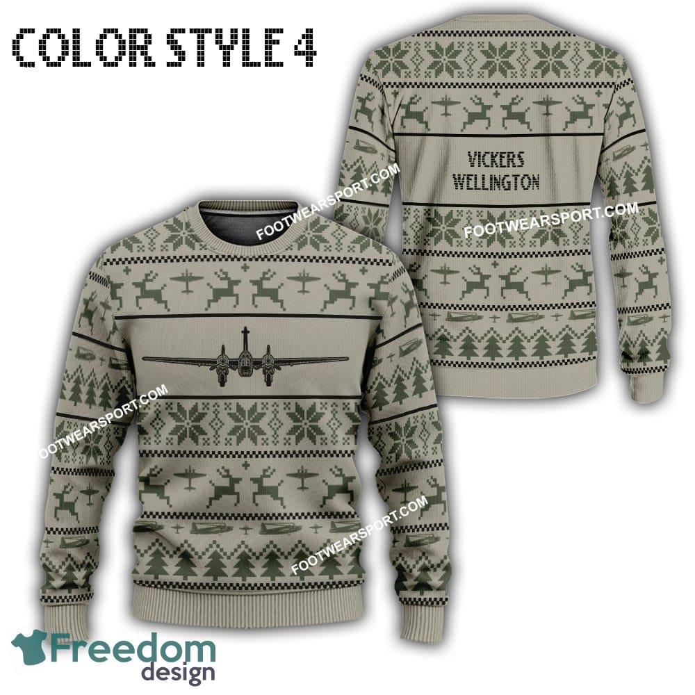 vickers-wellington-aircraft-knitted-christmas-sweater-gift-for-vetetan-3.jpg Vickers Wellington Aircraft Knitted Christmas Sweater Gift For Vetetan - Vickers Wellington Aircraft Best Front Ugly Christmas Sweater Photo 4