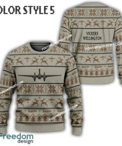 Vickers Wellington Aircraft Knitted Christmas Sweater Gift For Vetetan image Vickers Wellington Aircraft Knitted Christmas Sweater Gift For Vetetan - Vickers Wellington Aircraft Best Front Ugly Christmas Sweater Photo 5