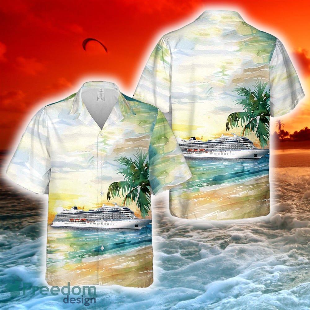 Viking Cruises Viking Sea Hawaiian Shirt image Viking Cruises Viking Sea Hawaiian Shirt - Viking Cruises Viking Sea Hawaiian Shirt-1
