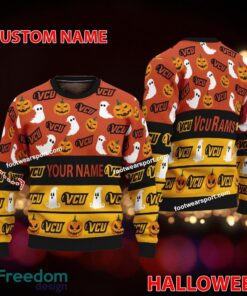 Virginia Commonwealth Rams Personalized Halloween Knitted Christmas Sweater Gift Holidays