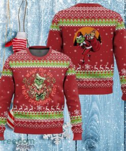 Wake me up when December Ends Grinch Ugly Xmas Sweater Gift Holidays