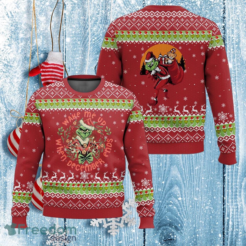 Wake me up when December Ends Grinch Ugly Xmas Sweater Gift Holidays image Wake me up when December Ends Grinch Ugly Xmas Sweater Gift Holidays - Wake me up when December Ends Grinch Ugly Xmas Sweater Gift Holidays