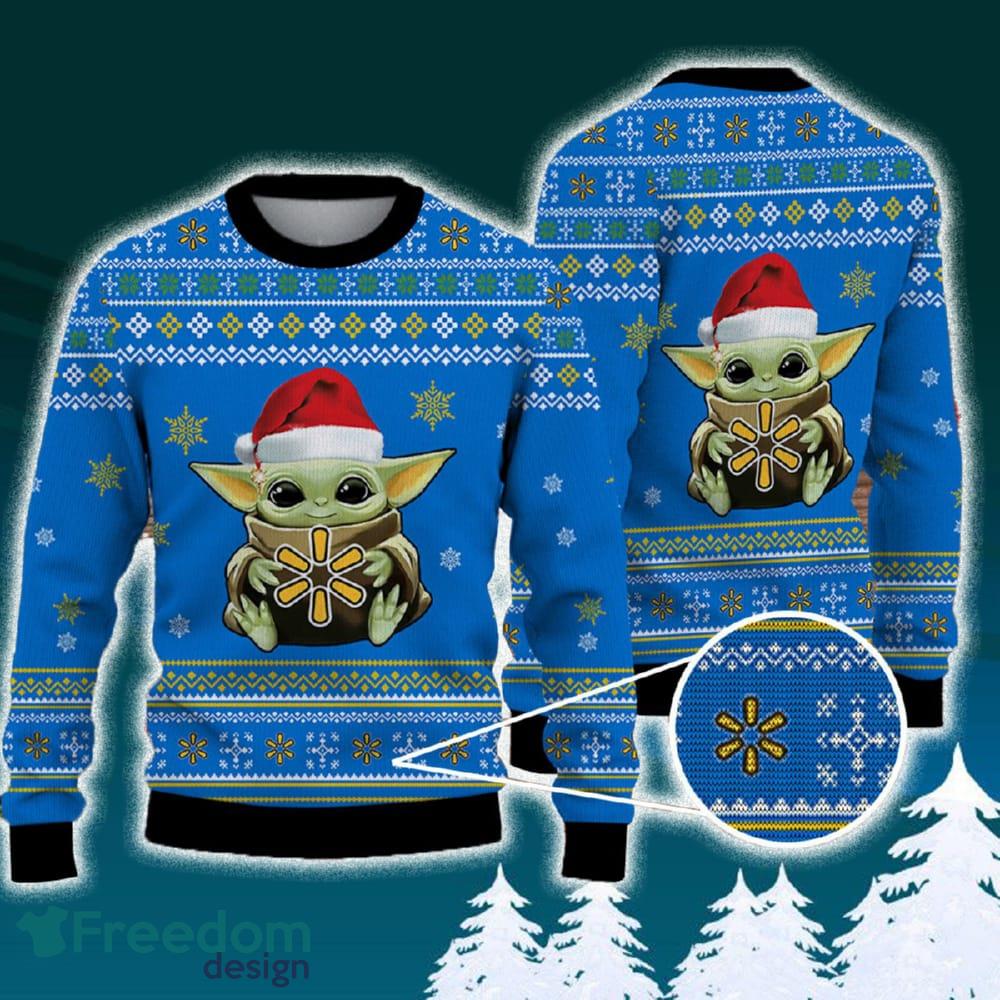 Walmart Baby Yoda Santa Hat Funny Brands Logo 3D Sweater For Men Women Fans Gift Christmas image Walmart Baby Yoda Santa Hat Funny Brands Logo 3D Sweater For Men Women Fans Gift Christmas - Walmart Baby Yoda Santa Hat Funny Brands Logo 3D Sweater For Men Women Fans Gift Christmas