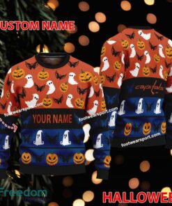 Washington Capitals Personalized Halloween Ugly Christmas Sweater Gift Holidays