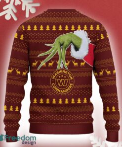 Washington Commanders Grinch Driving Funny 3D Ugly Christmas Sweater For Men Women - Washington Commanders Christmas Sweater Grinch Driving Photo 3