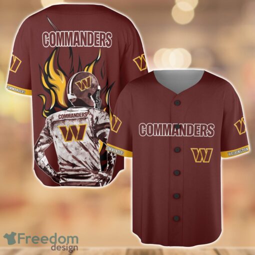 Washington Commanders Wave Player Baseball Jersey Shirt For Team Product Photo 1