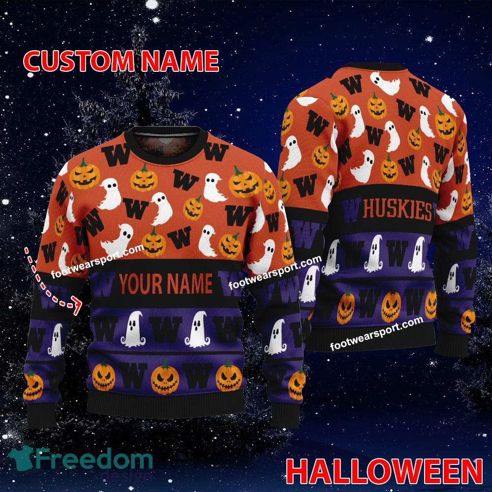 Washington Huskies Personalized Halloween Ugly Xmas Sweater AOP For Fans image Washington Huskies Personalized Halloween Ugly Xmas Sweater AOP For Fans - Washington Huskies Personalized Halloween Ugly Xmas Sweater AOP For Fans