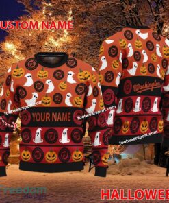 Washington Nationals Custom Name Halloween Ugly Christmas Sweater For Fans