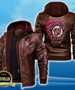 Washington Nationals Leather Jacket Black And Brown Color For Men And Women Gift Fans All OVer Print Gift Fans - Washington Nationals Leather Jacket_2