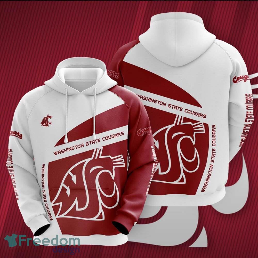 Washington State Cougars 3D Hoodie For Fans New Trending All OVer Print - Washington State Cougars 3D Hoodie For Fans New Trending All OVer Print