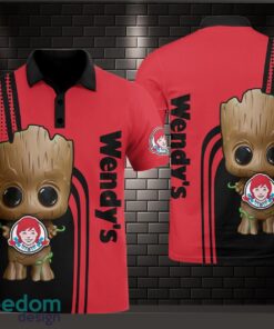 Wendy’s  AOP 3D Polo Shirt Unique Gift Golf Polo Shirt Baby Groot Team