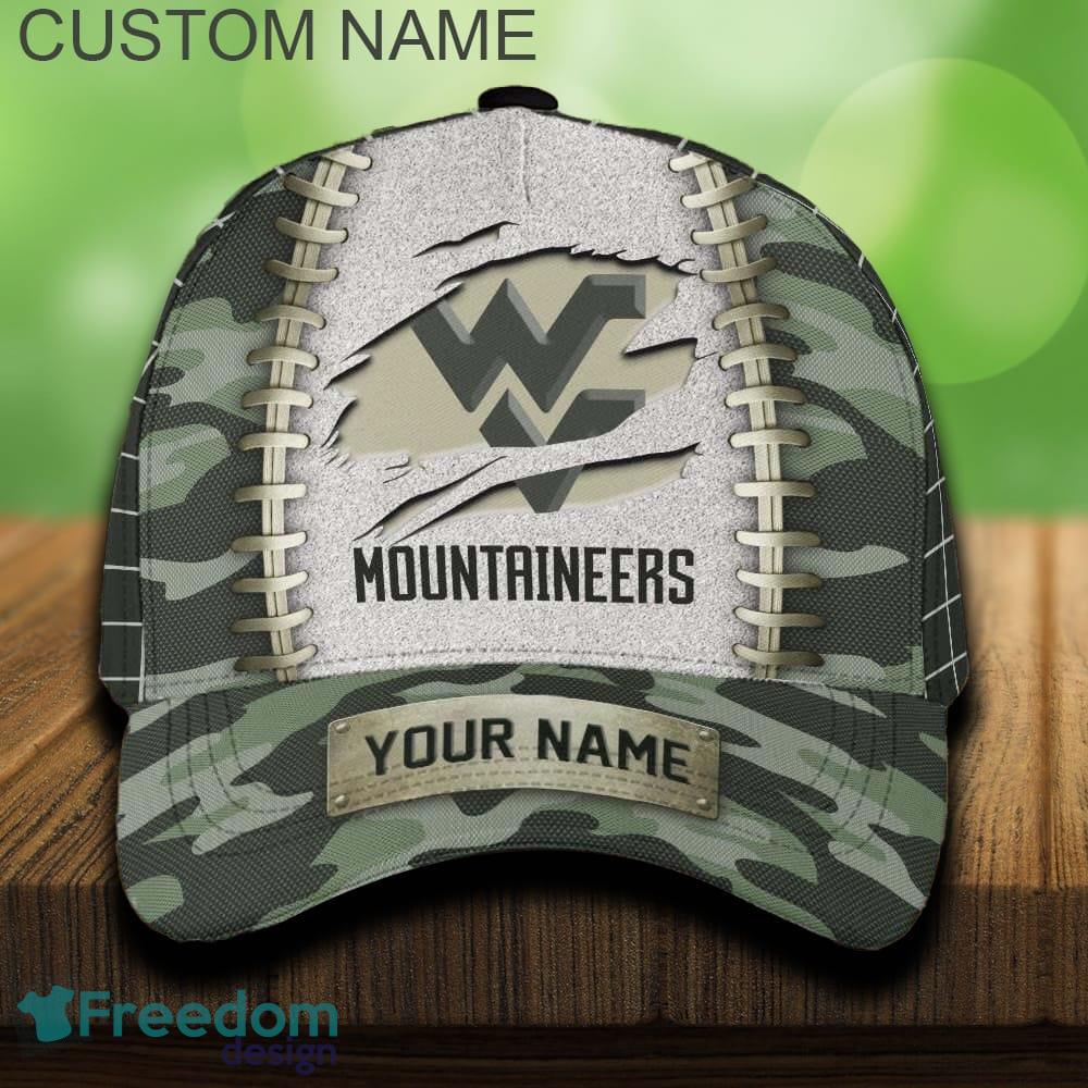 West Virginia Mountaineers 3D Hat And Cap Beach Design Camo Green For Fans Gift Custom Name image West Virginia Mountaineers 3D Hat And Cap Beach Design Camo Green For Fans Gift Custom Name - West Virginia Mountaineers 3D Hat And Cap Camo_1