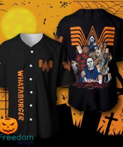 Whataburger Halloween Horror Characters Baseball Jersey For Men And Women