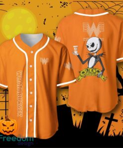 Whataburger Halloween Jack Skellington Nightmare Baseball Jersey For Men And Women