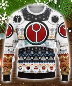 White Warhammer 40K Ugly Christmas Sweater Unisex Gift For Men And Women