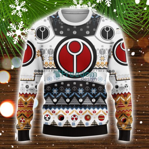 White Warhammer 40K Ugly Christmas Sweater Unisex Gift For Men And Women Product Photo 1