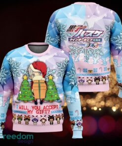 Will You Accept My Gift Kuroko’s Basketball Knitted Christmas Sweater AOP Gift For Men And Women