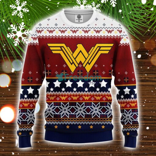 Wonder Woman 3D Christmas Sweater Amazing Gift Idea Christmas Party Gift Product Photo 1