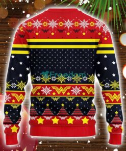 Wonder Woman Red Yellow Ugly Christmas Sweater Amazing Gift Idea Christmas Party Gift Product Photo 2