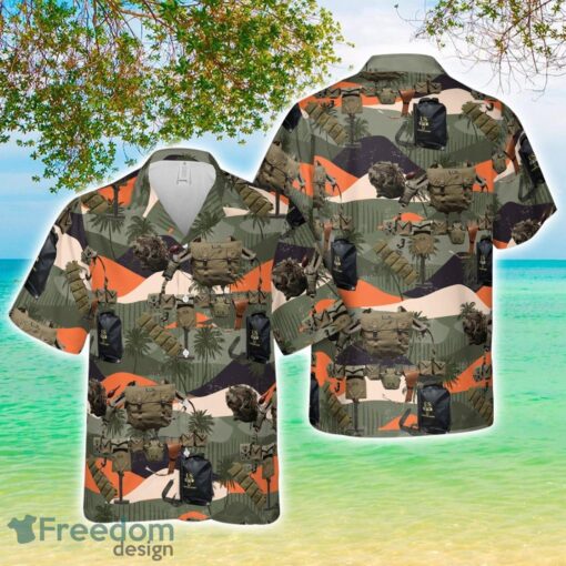 WWII D-Day Paratroopers Field Gear Package Aloha 3D Hawaiian Shirt Product Photo 1