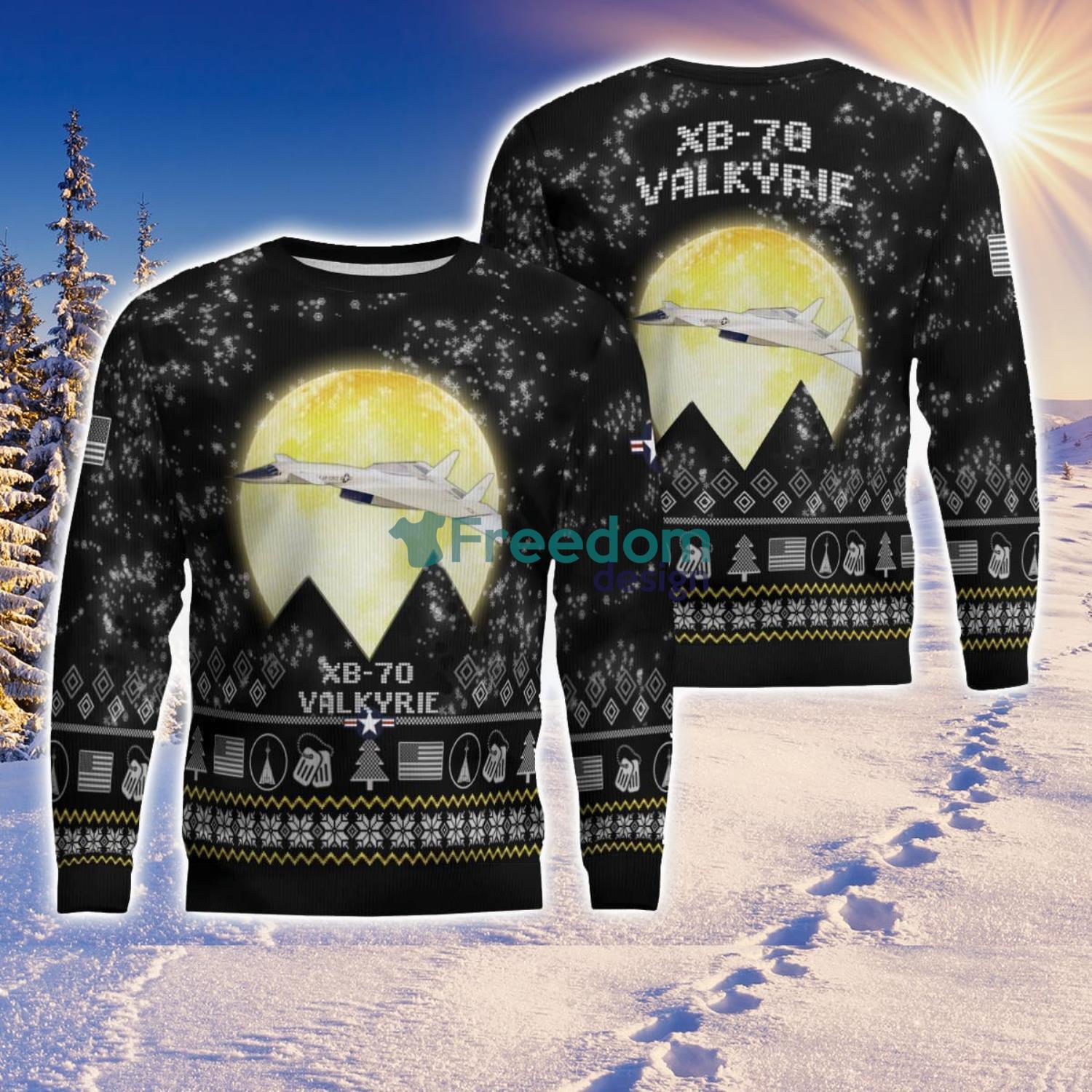 xb-70-valkyrie-xb70-aircraft-moonlight-black-ugly-christmas-sweater-veteran-sweater-1.jpg XB-70 Valkyrie XB70 Aircraft Moonlight Black Ugly Christmas Sweater Veteran Sweater Product Photo 2