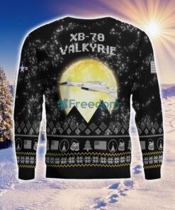 XB 70 Valkyrie XB70 Aircraft Moonlight Black Ugly Christmas Sweater Veteran Sweater image XB-70 Valkyrie XB70 Aircraft Moonlight Black Ugly Christmas Sweater Veteran Sweater Product Photo 4