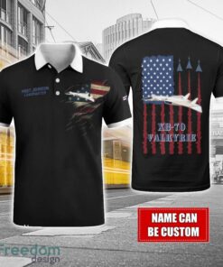 XB-70 Valkyrie XB70 Custom Name AOP Aircraft Polo Shirt Veteran Golf polo Shirt