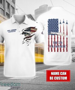 XB-70 Valkyrie XB70 Custom Name AOP Aircraft Polo Shirt Veteran Golf polo Shirt White Corlor
