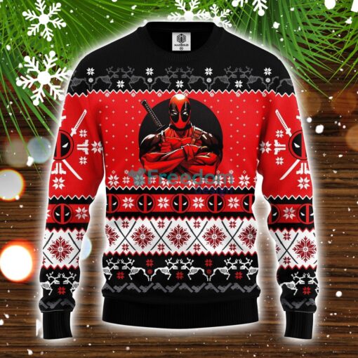 Xmas Deadpool Ugly Christmas Sweater Amazing Gift Idea Christmas Party Gift Product Photo 1