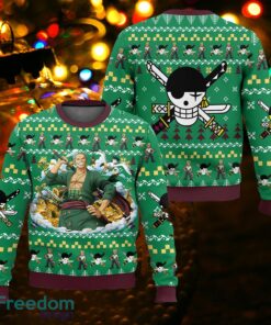 Zoro One Piece Ugly Christmas Sweater Gift For Adult