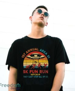 1St Annual Area 51 5K Fun Run Sept. 20, 2019 T-Shirt - G500 Gildan T-Shirt