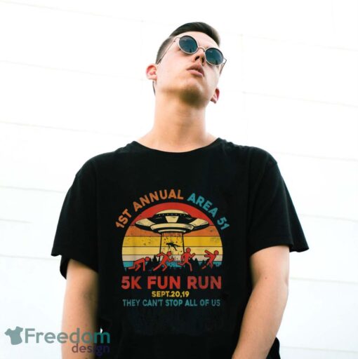 1St Annual Area 51 5K Fun Run Sept. 20, 2019 T-Shirt - G500 Gildan T-Shirt